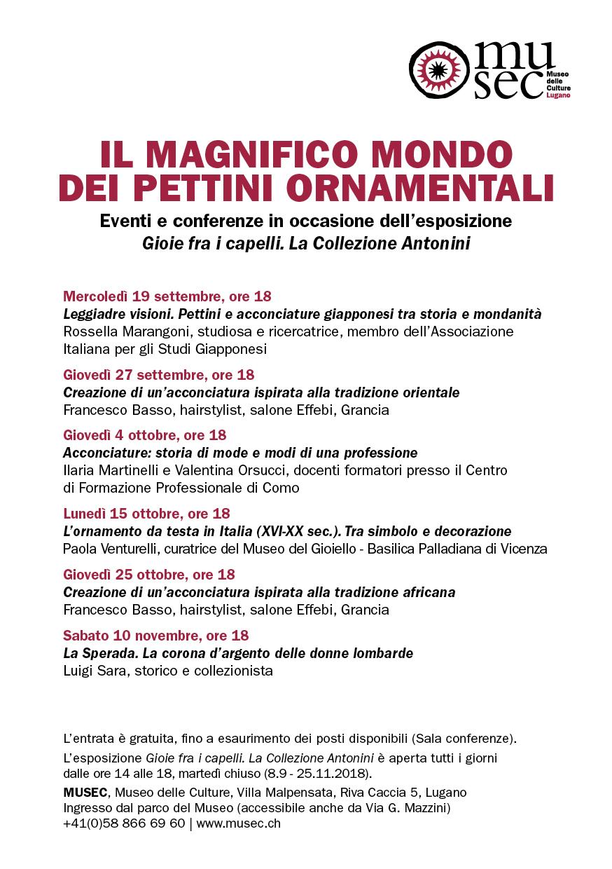 Programma generale eventi Gioie fra i capelli