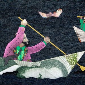1. Filipe Branquinho, A frota (The fleet), 2020, Mixed media on Innova 100� cotton rag 315 gsm, 112x236 cm _ AKKA Project.jpg